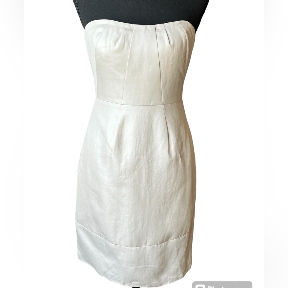 NWT J.Crew Strapless Erica Dress in Off White Size 0